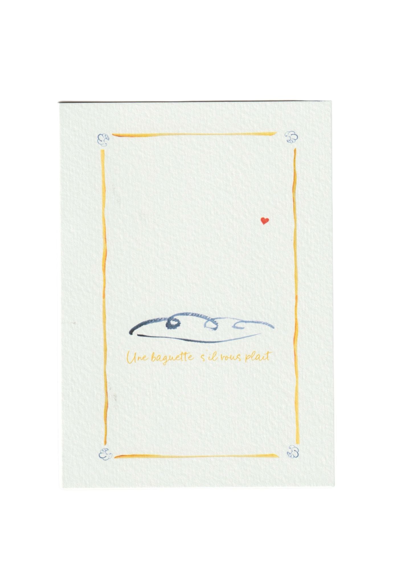 Baguette Greetings Card