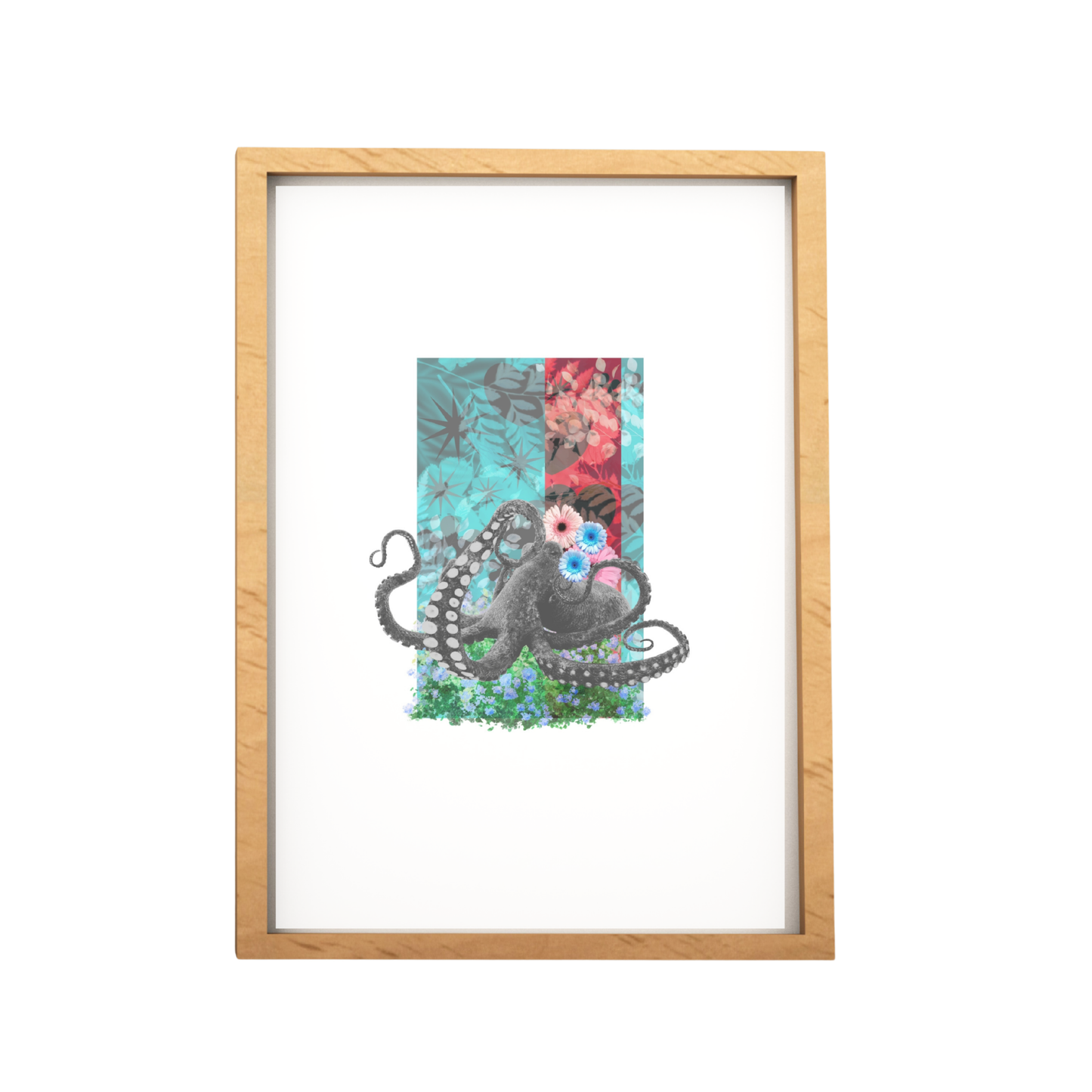 The Octopus Collage Print