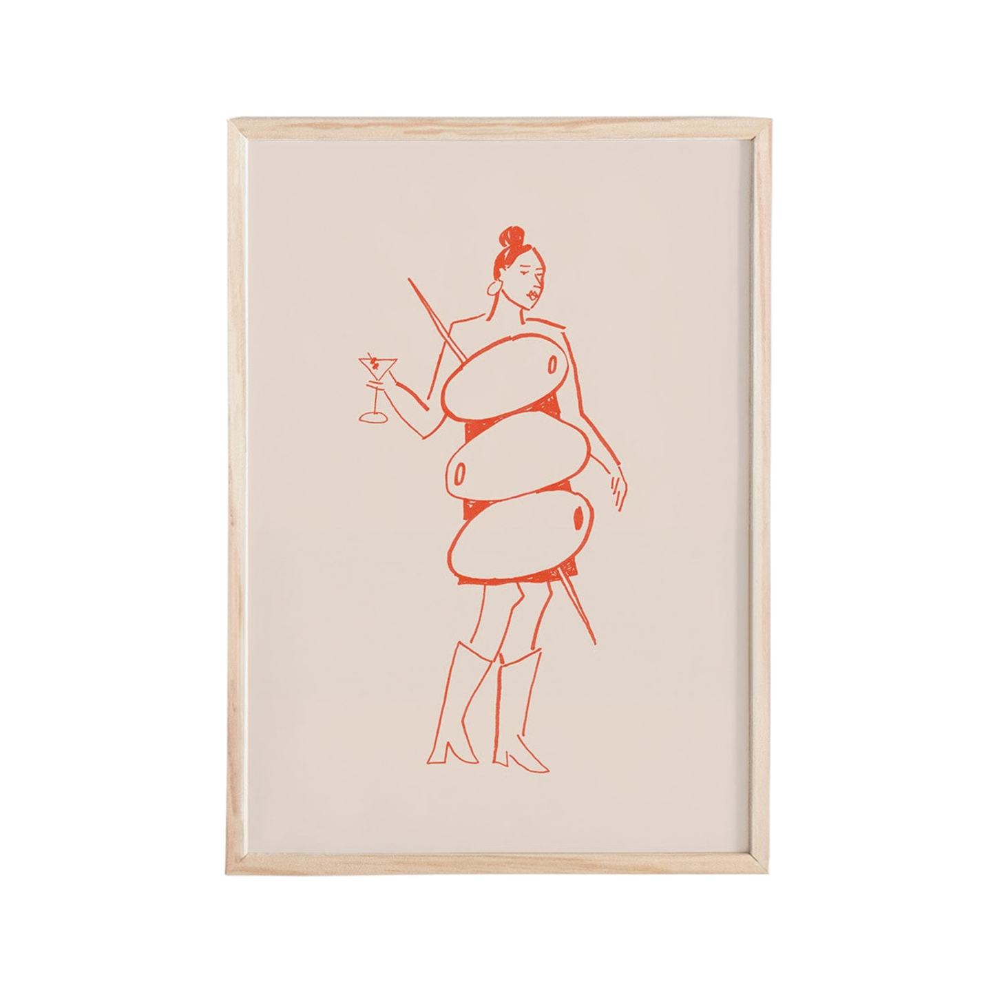 Miss Martini Mini Art Print