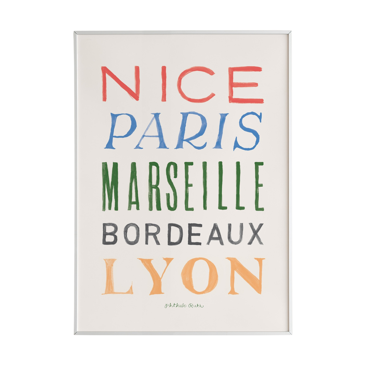 French Cities Art Print