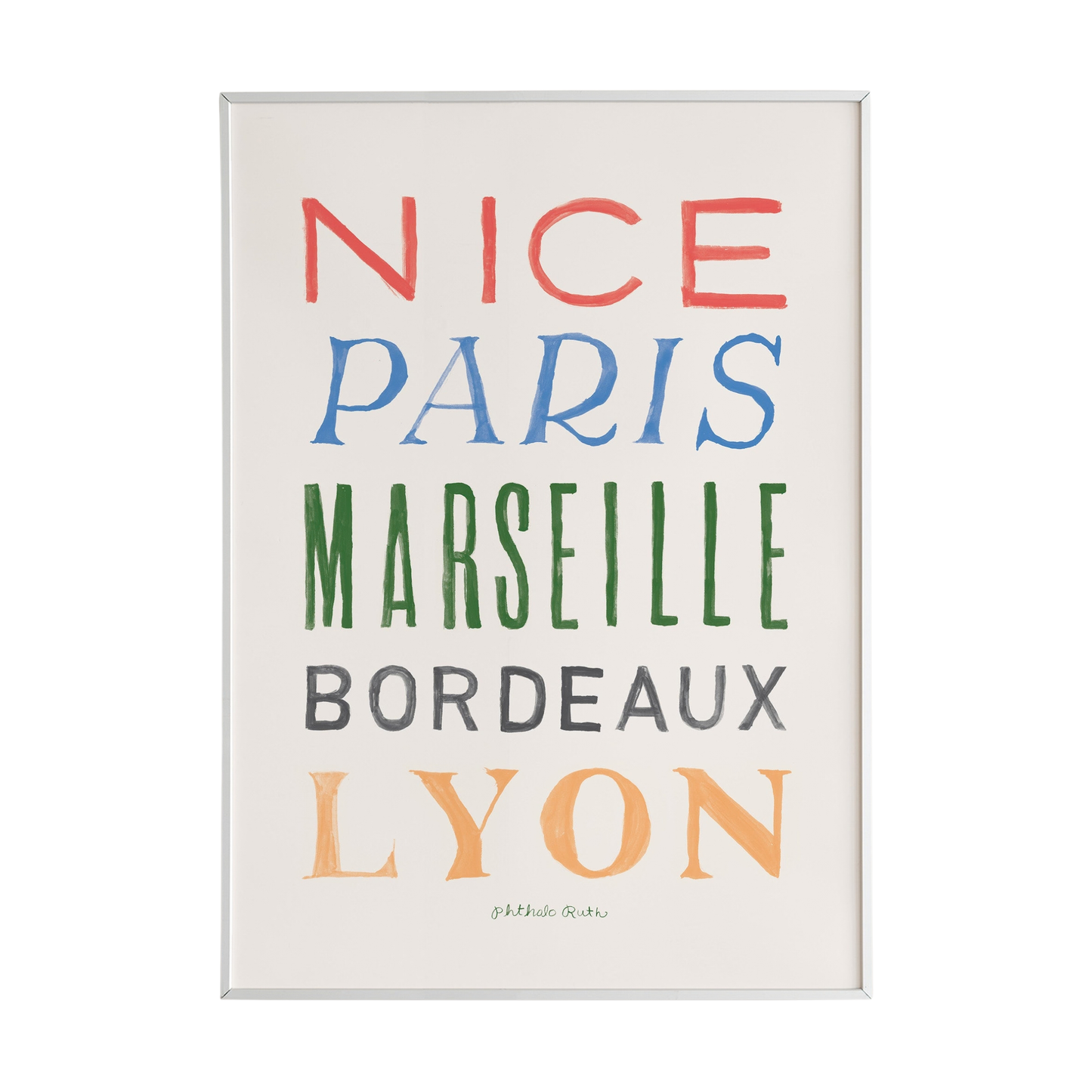 French Cities Art Print