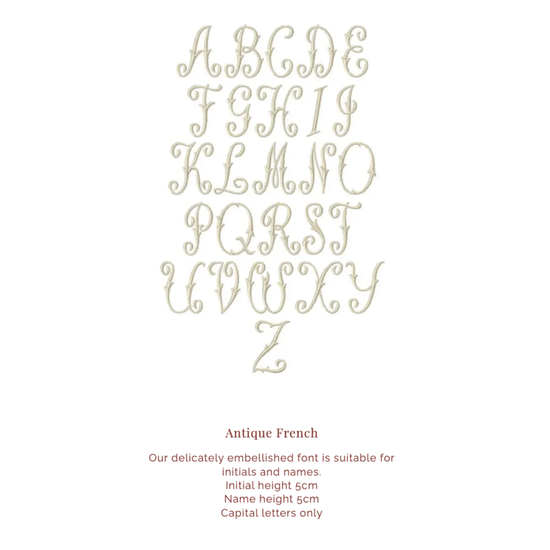 Personalised Marsala Hand Towel with Fern Green Hemstitch