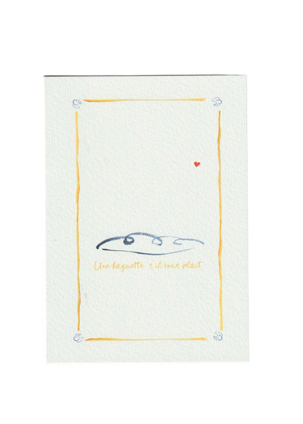 Baguette Greetings Card