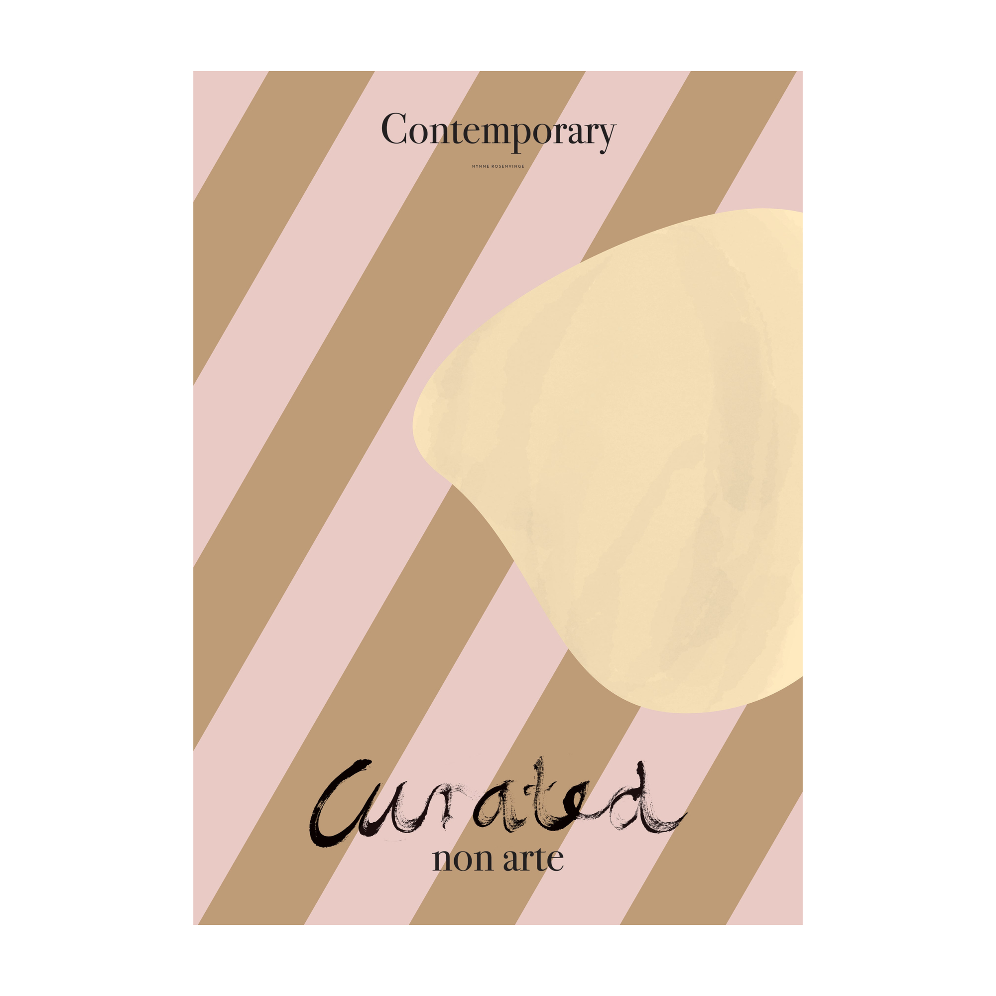 Curated - Mustard Shape Print