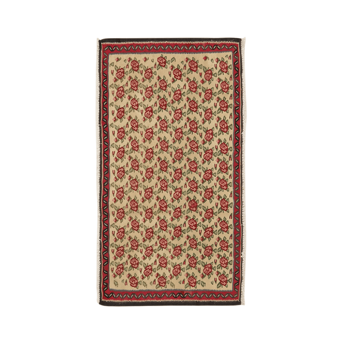 Kelim Senneh Handwoven – Neutral, 53 x 100cm