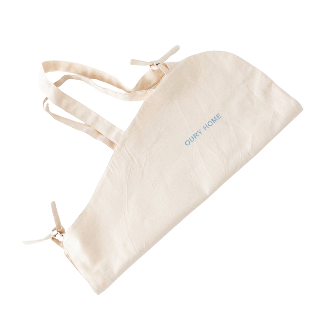 Flower Bag – Organic Cotton with Blue Embroidery