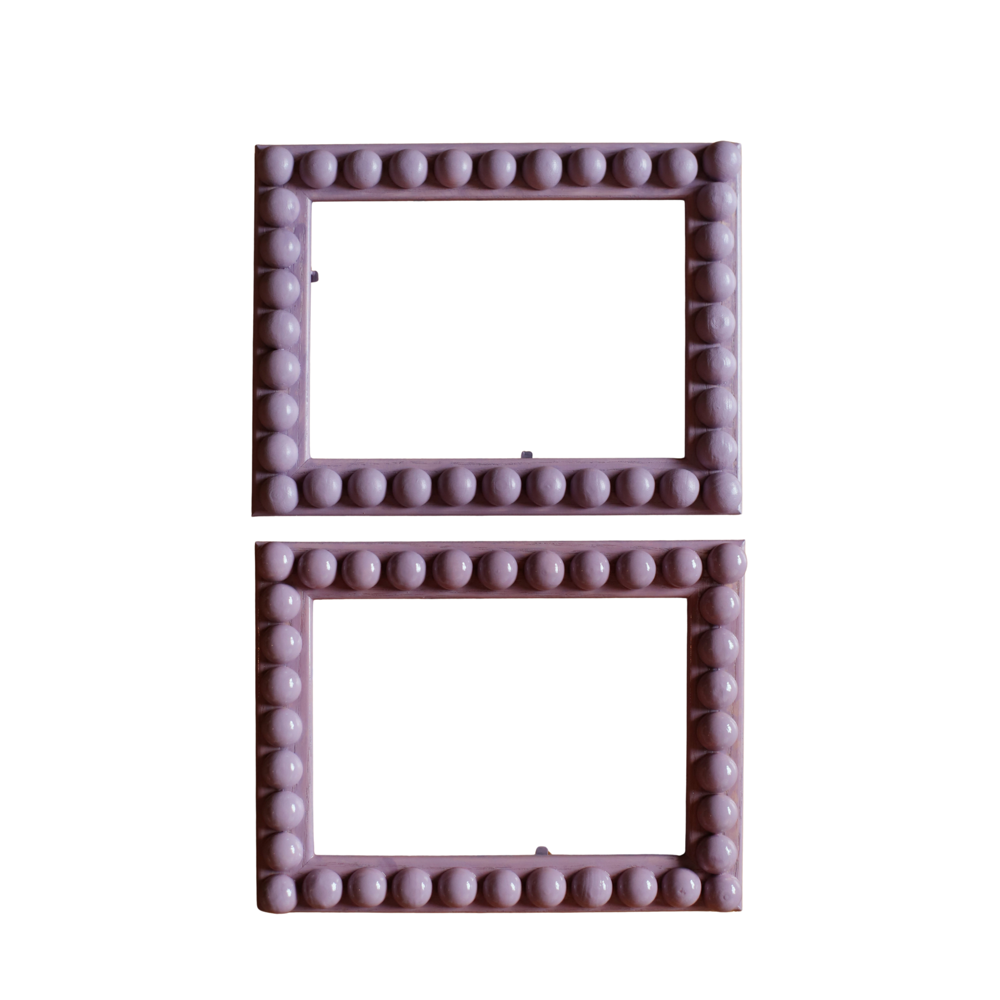 French Lavender Stained Bobbin Frame