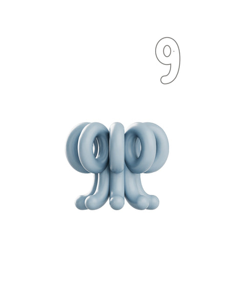 Digit Candle Holder Nine