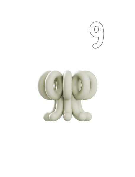 Digit Candle Holder Nine