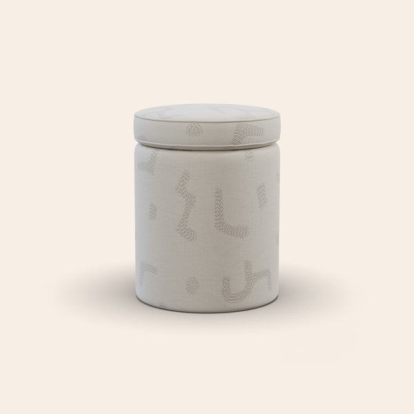 Aurora Footstool, Raphia, Powder