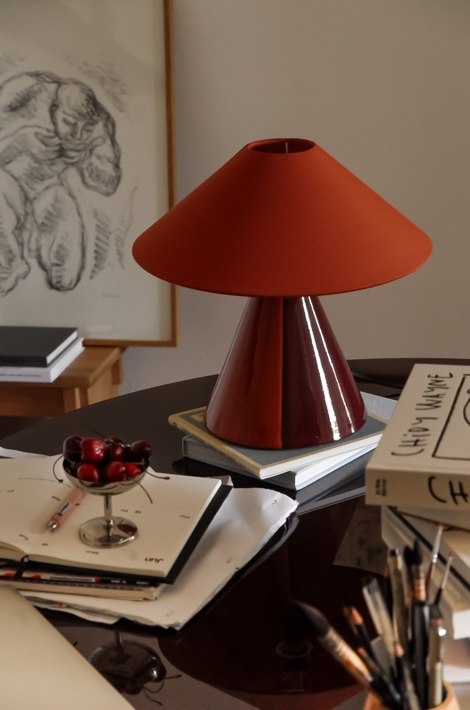 Caterina Cognac Table Lamp