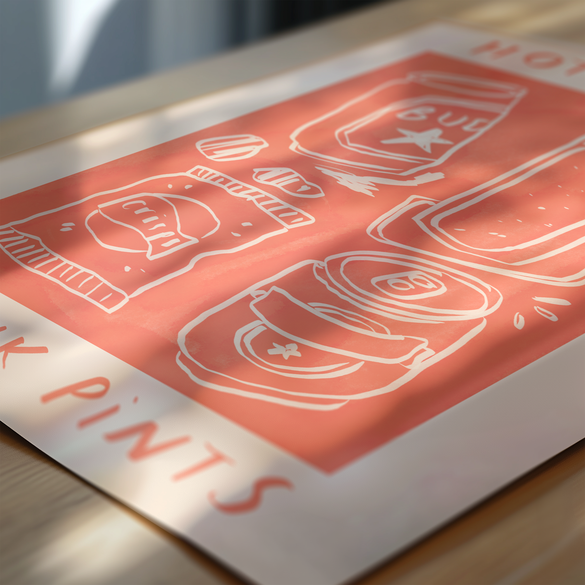 Hot Girls Drink Pints Print