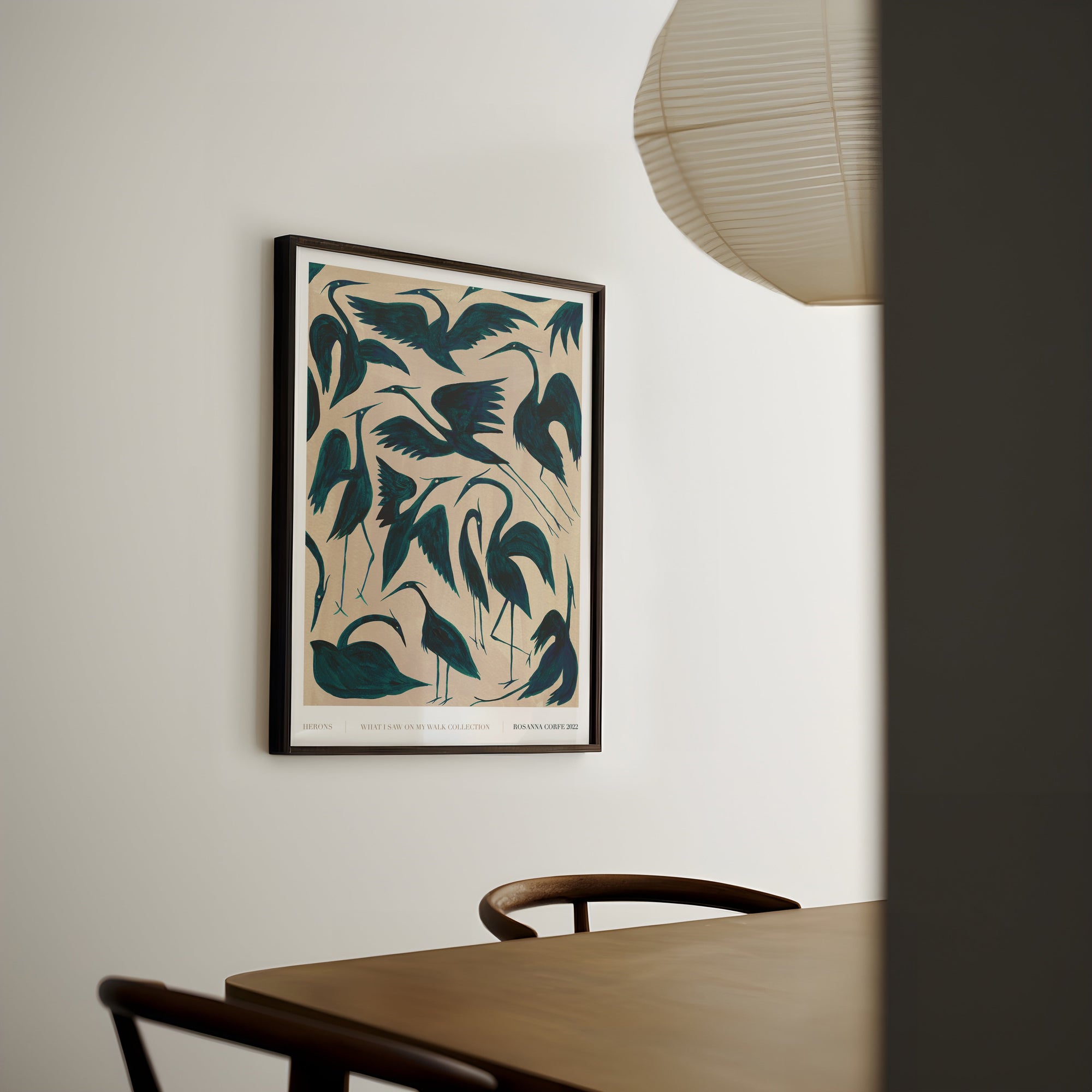 Herons Pattern Art Print