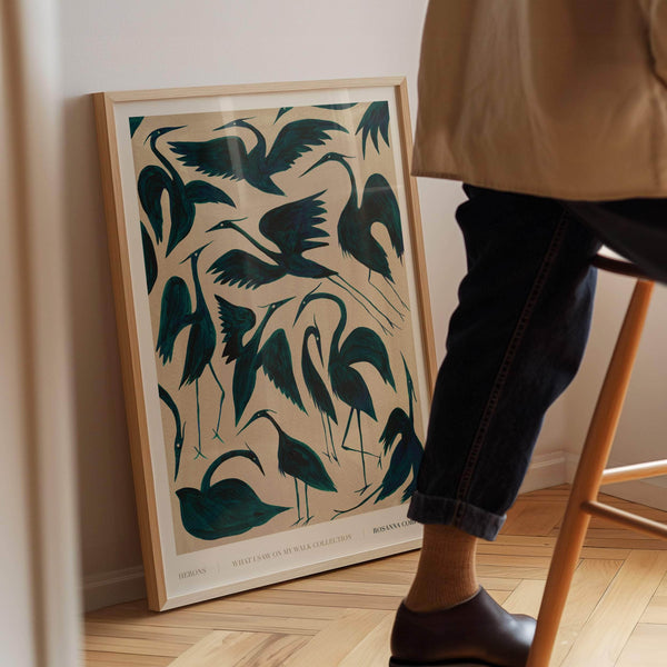 A1 - Herons Print