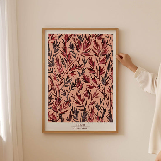 A2 - 'Growth' Blush Botanical Print