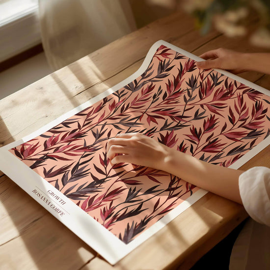 A2 - 'Growth' Blush Botanical Print