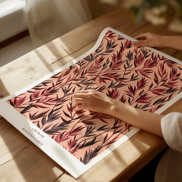 A3 - Growth Blush Botanical Print