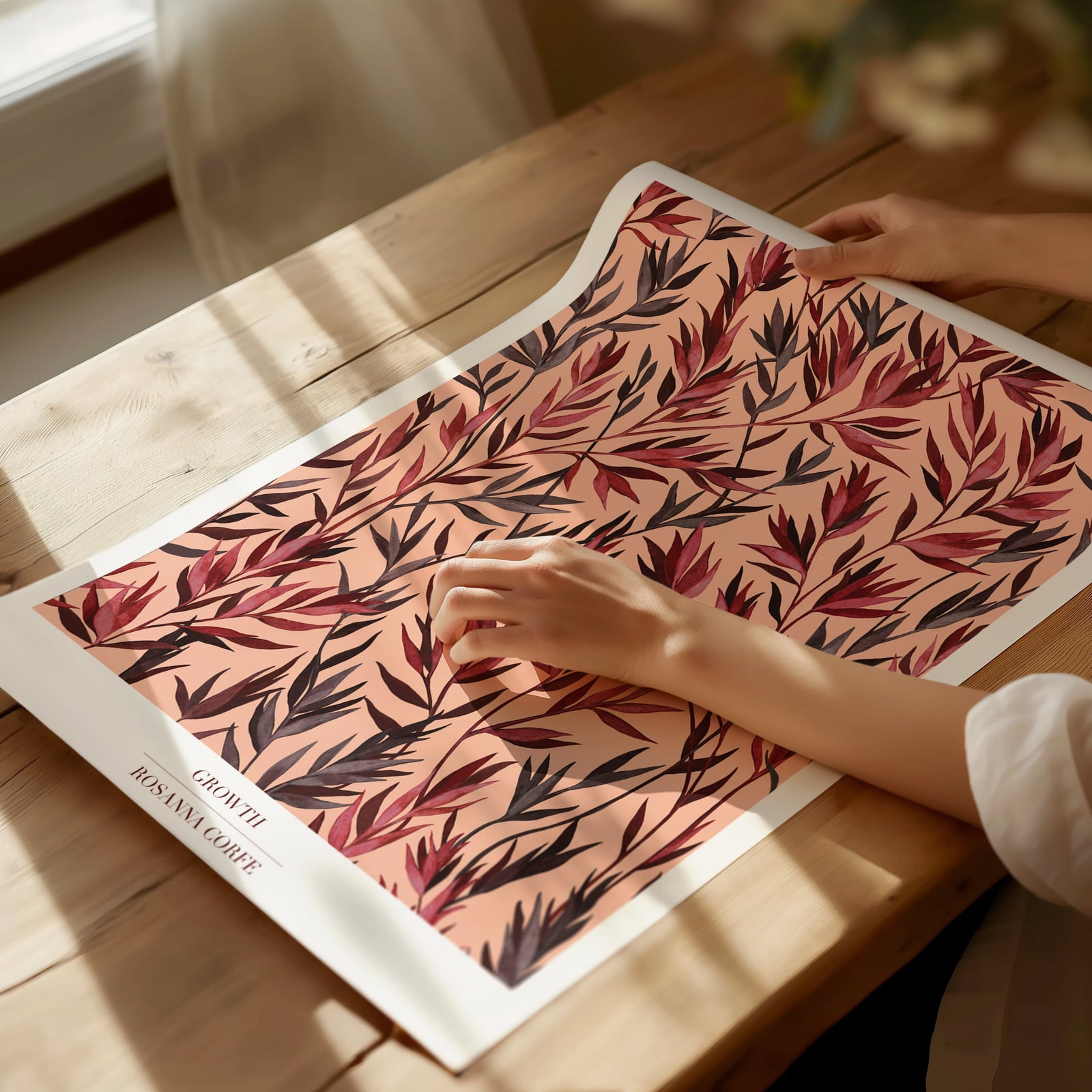 Growth Pink Botanical Art Print