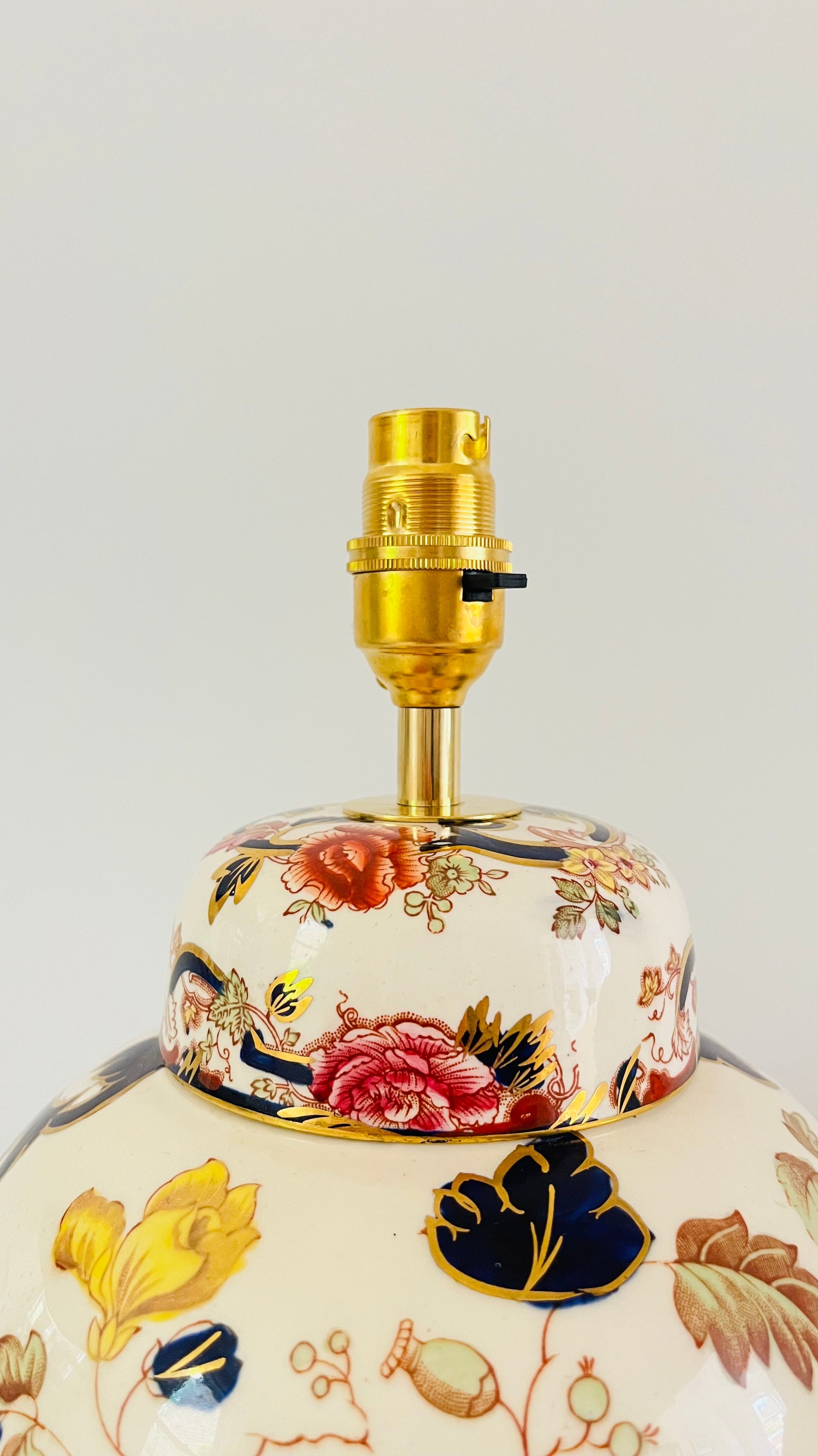 Large Antique Mason’s Lamp
