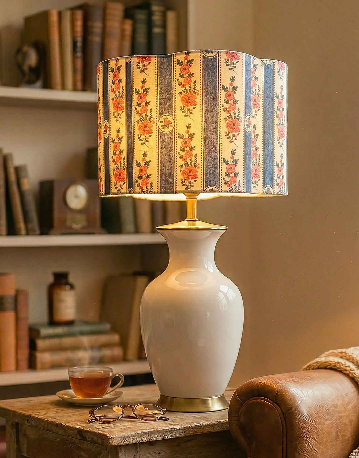 Flora Flower-Shaped Lampshade "Sobremonte Blue"