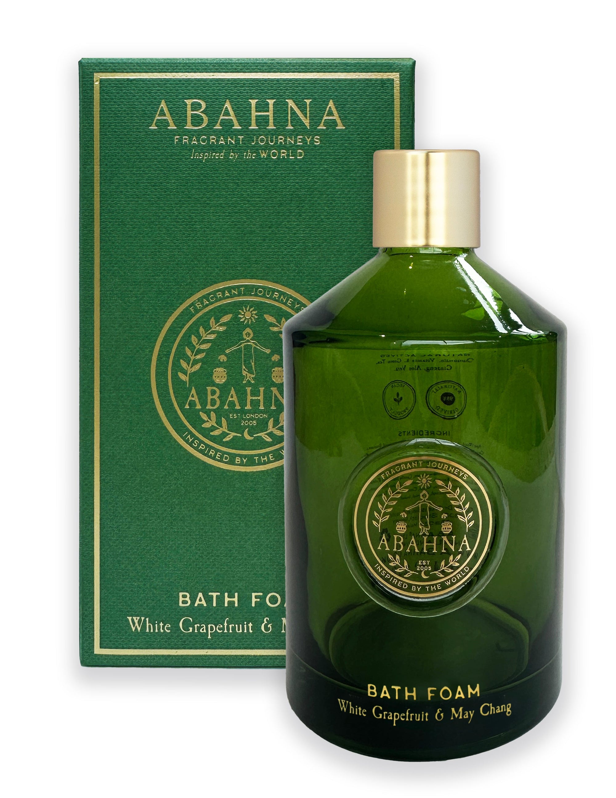 Bath Foam Decanter & Scented Candle Set - White Grapefruit & May Chang