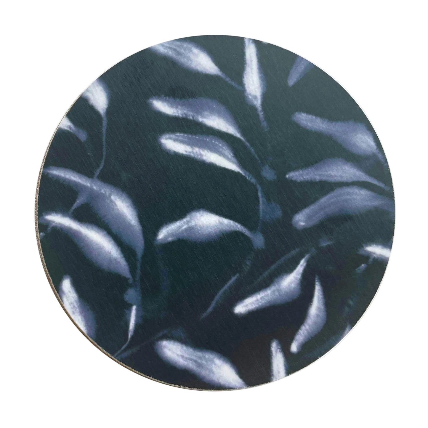 Set of 4 Amongst Round Coasters, Black Navy