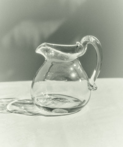 Akua Objects Glassware. Mouth blown and handmade Venetian Glassware. Made in Murano. Venetian glass has been produced in Venice, typically on the island of Murano since the 13th century. Today, Murano is well known for its production of ornate distinctive, and high-quality art glass. Michele is Akua Objects' most Venetian inspired collection. All objects are original creations made strictly by hand by expert artisans, according to the ancient Murano tradition.