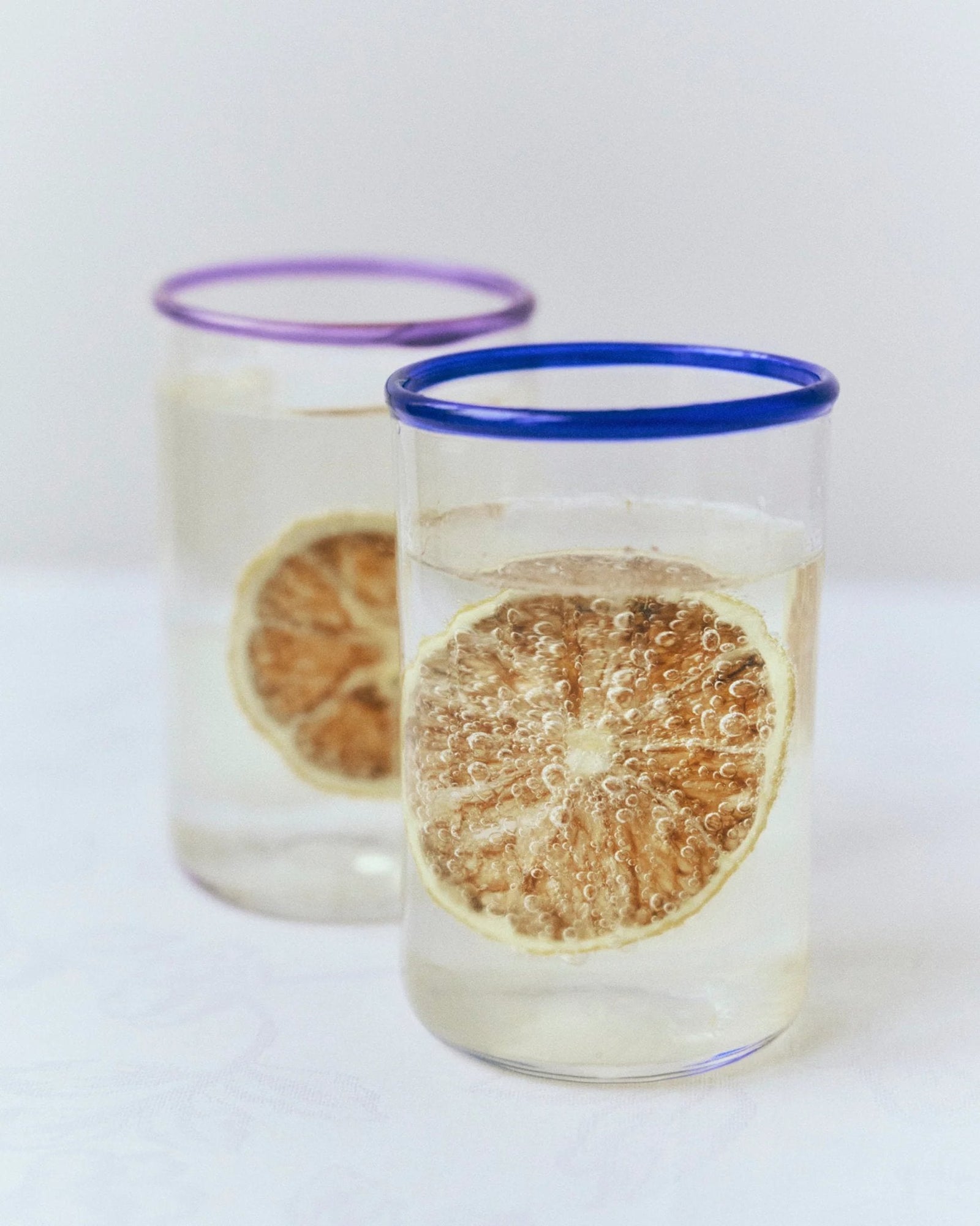 Peter Glass Blue Small - Set of Four