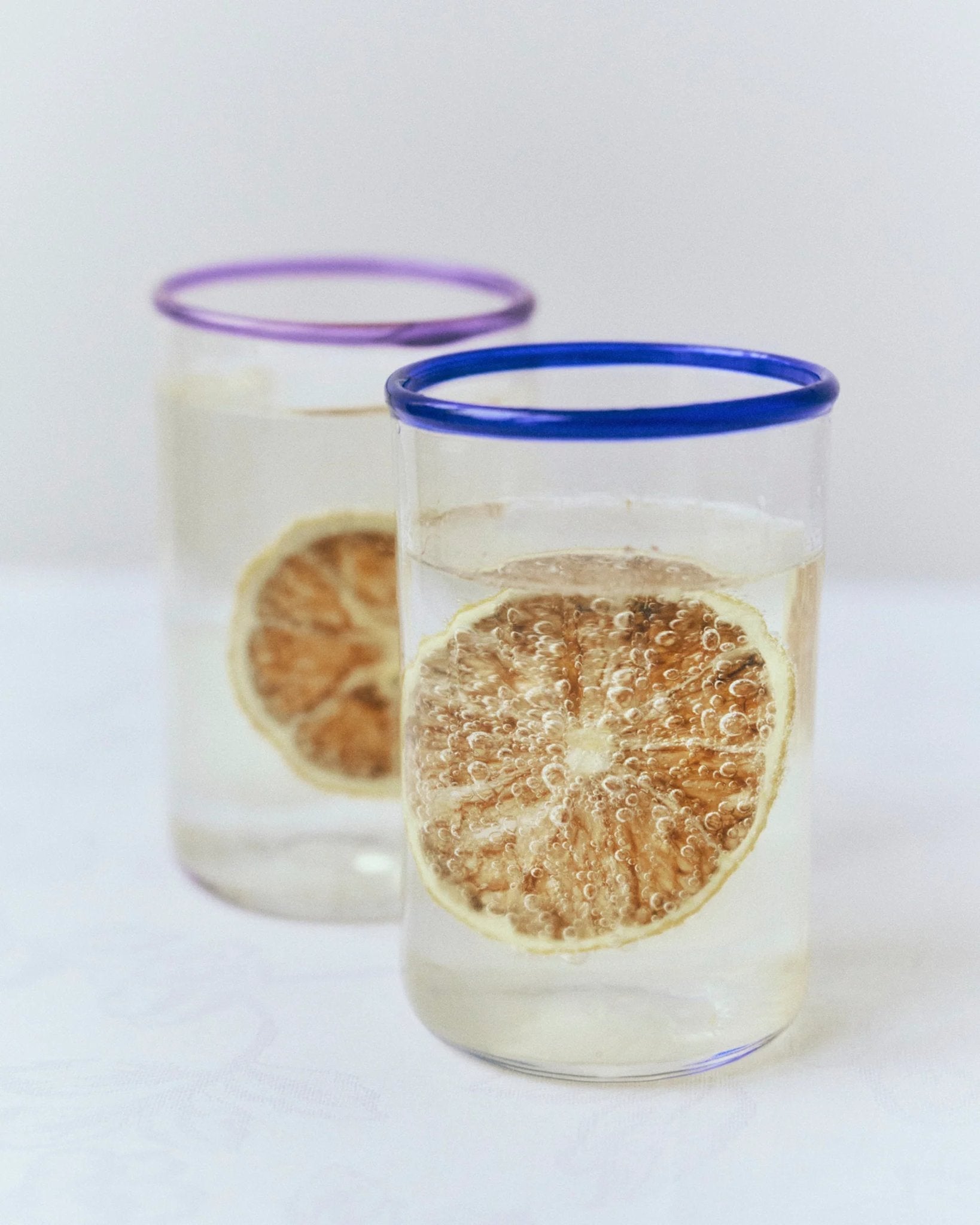 Peter Glass Blue Small - Set of Four