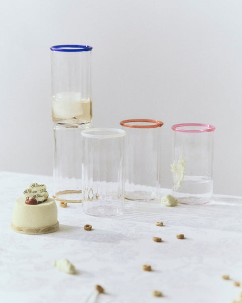 Peter Glass Blue Large - Set of Four