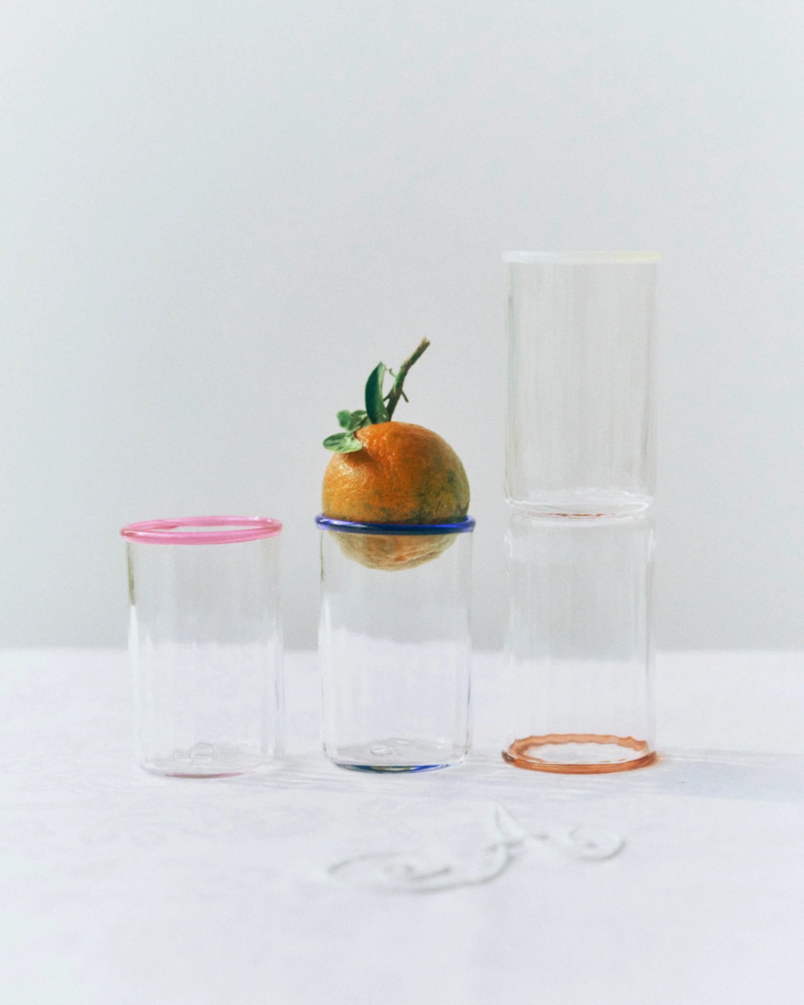 Peter Glass Pink Small - Set of Four