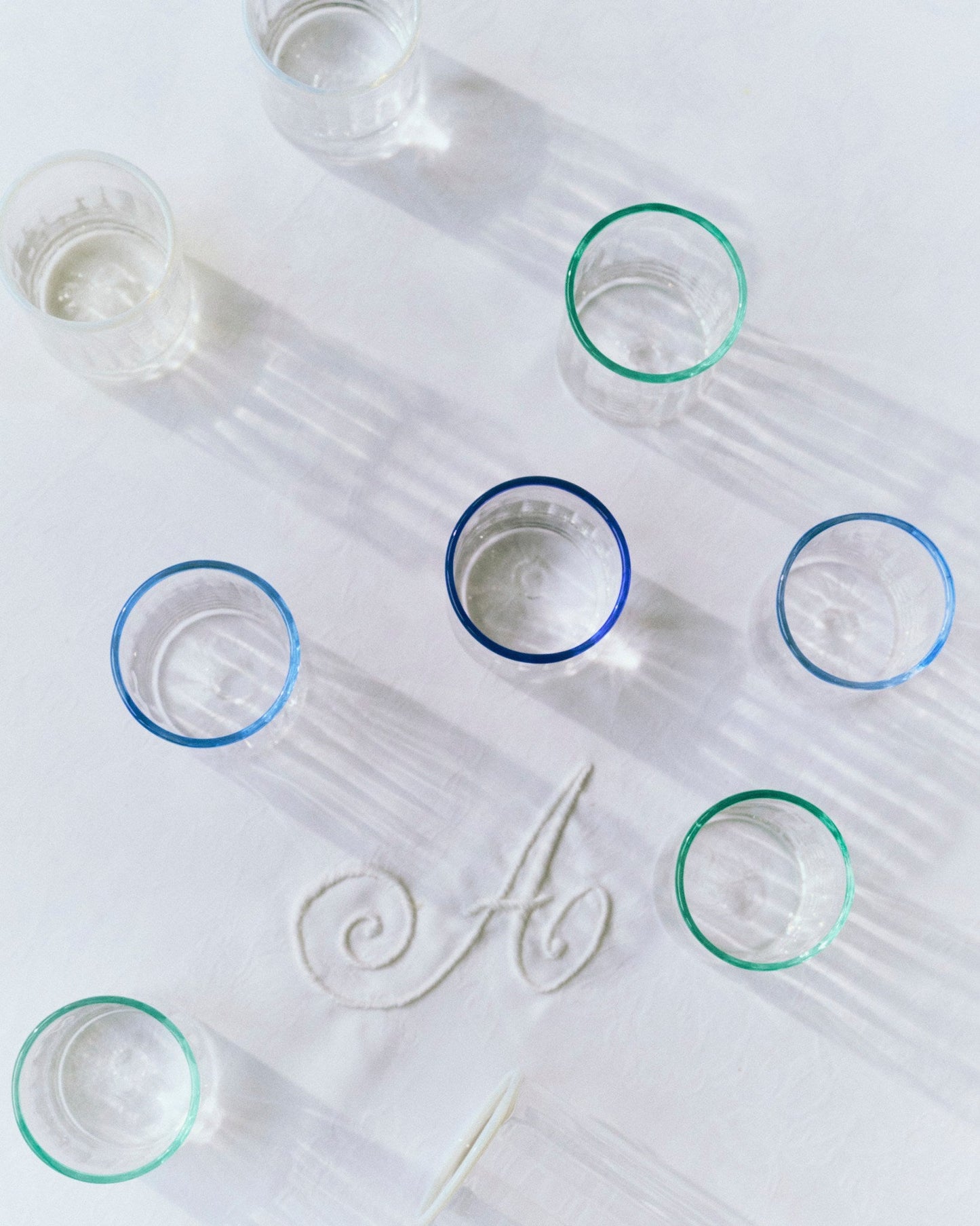 Peter Glass Blue Large - Set of Four