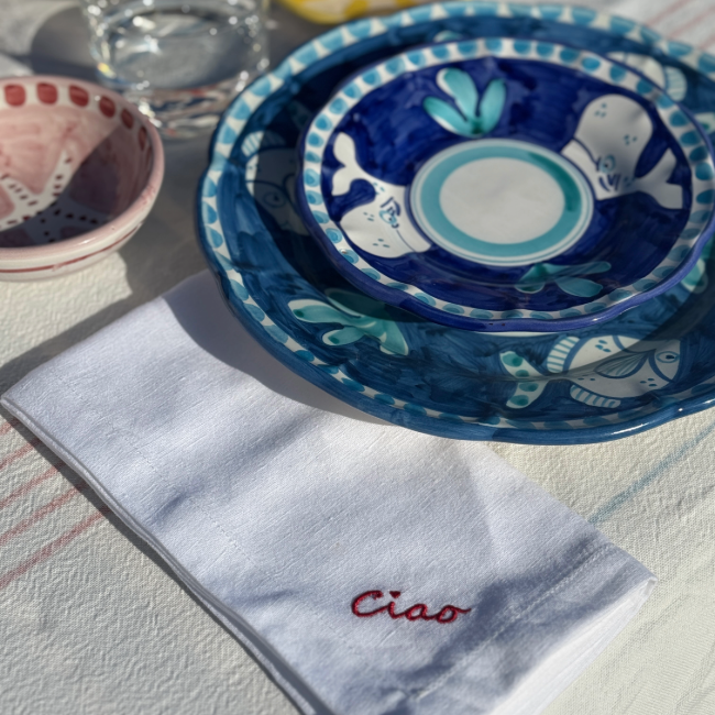 Amalfi Blue Whale Plate 20cm