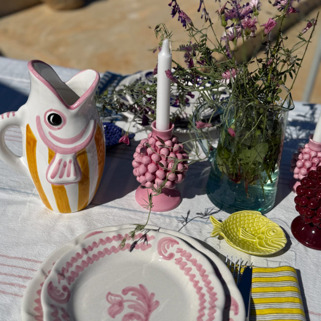 Antica Pink Plate 25 cm
