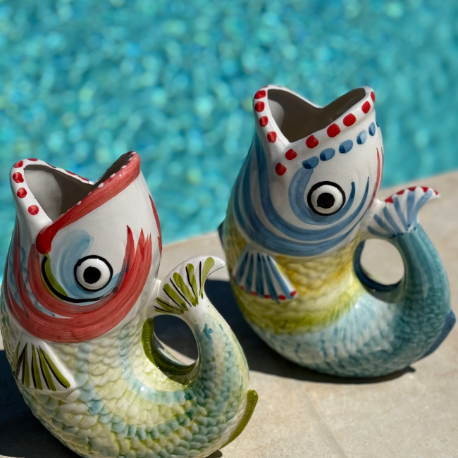 Paolo Green Fish Carafe