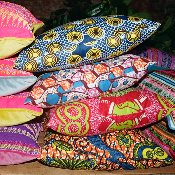 Ankara Hexagons Cushion