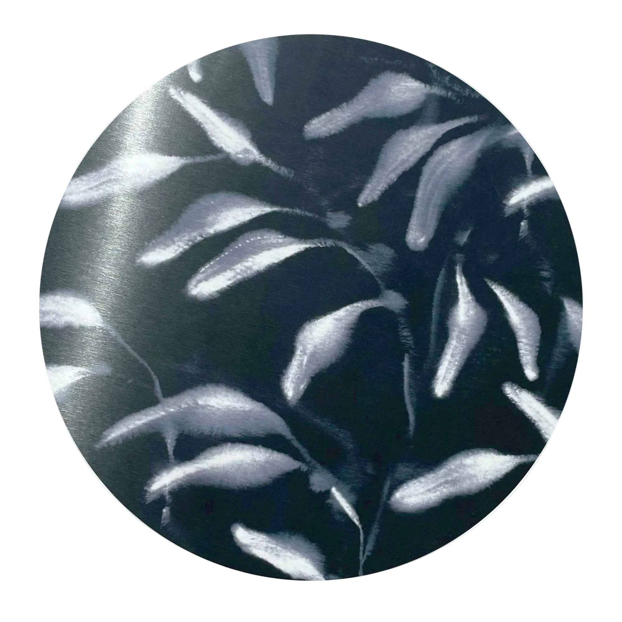 Amongst Round Placemat, Black Navy