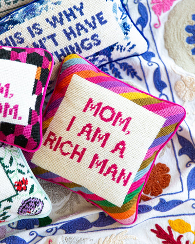 Cher Knows Best Needlepoint Pillow - Furbish Studio