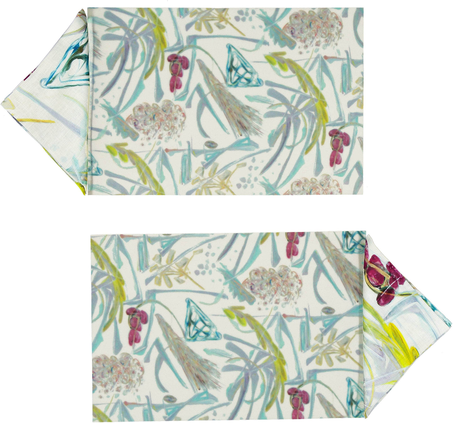 Panarea Rectangular Placemats and Small Napkins Set of 2 Milk