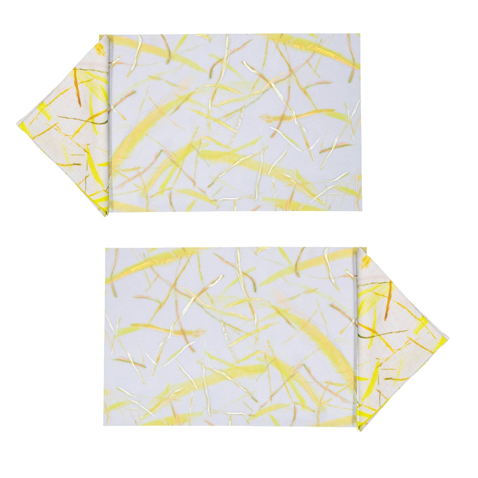 Hand Painted Roman Breeze Rectangular Placemats Set of 2 Cream