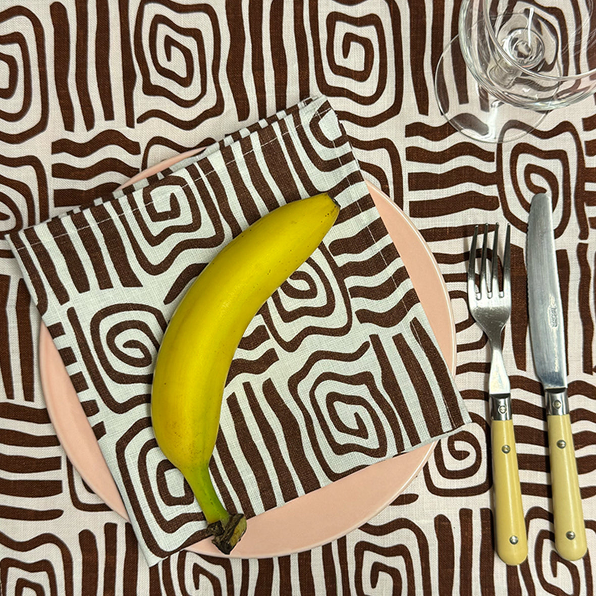 Napkin - Athena / Cacao (Set of 2)