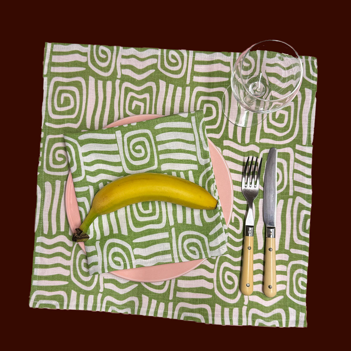 Napkin - Athena / Coriander (Set of 2)