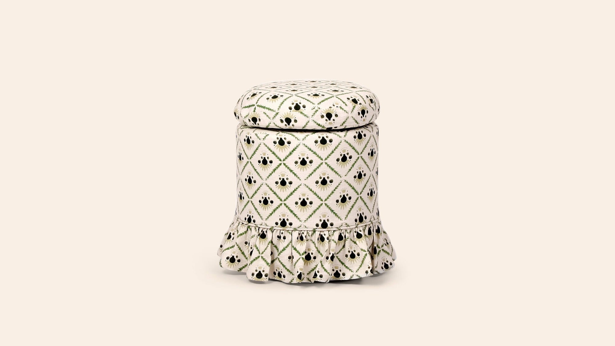Aurora Footstool, Moss