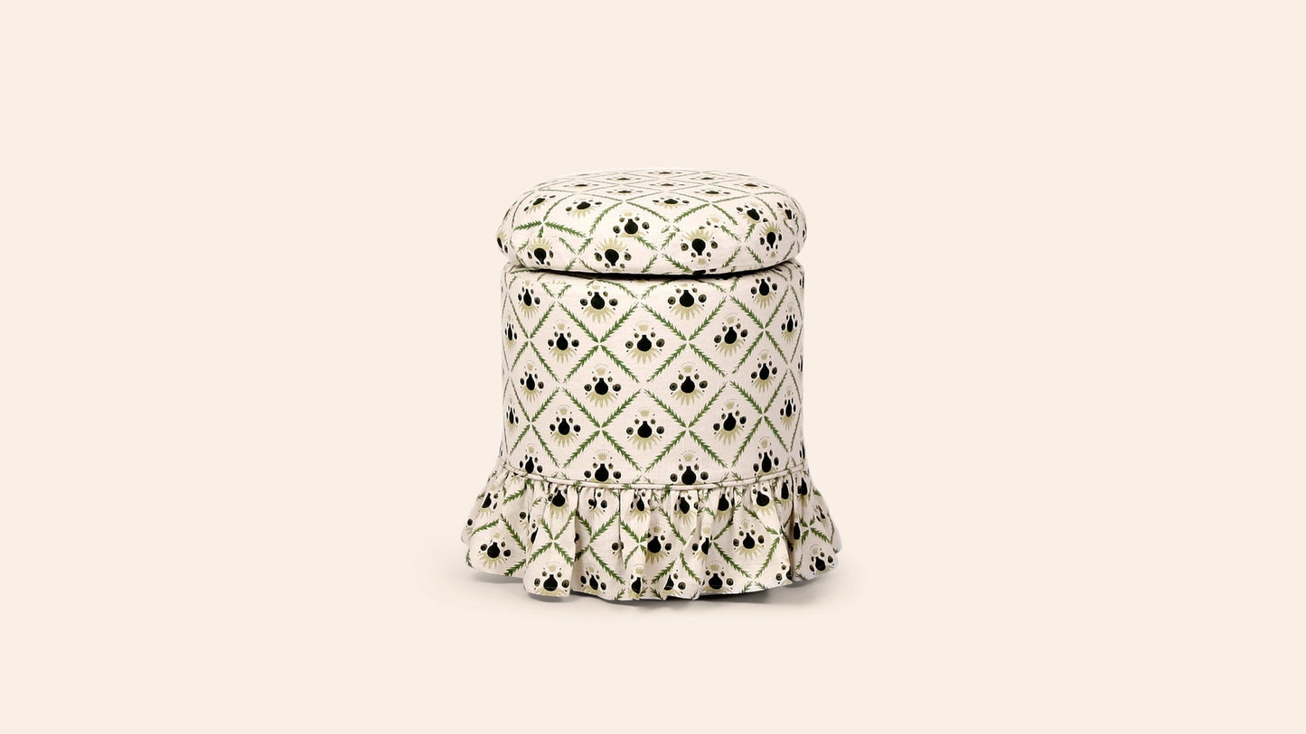 Aurora Footstool, Moss