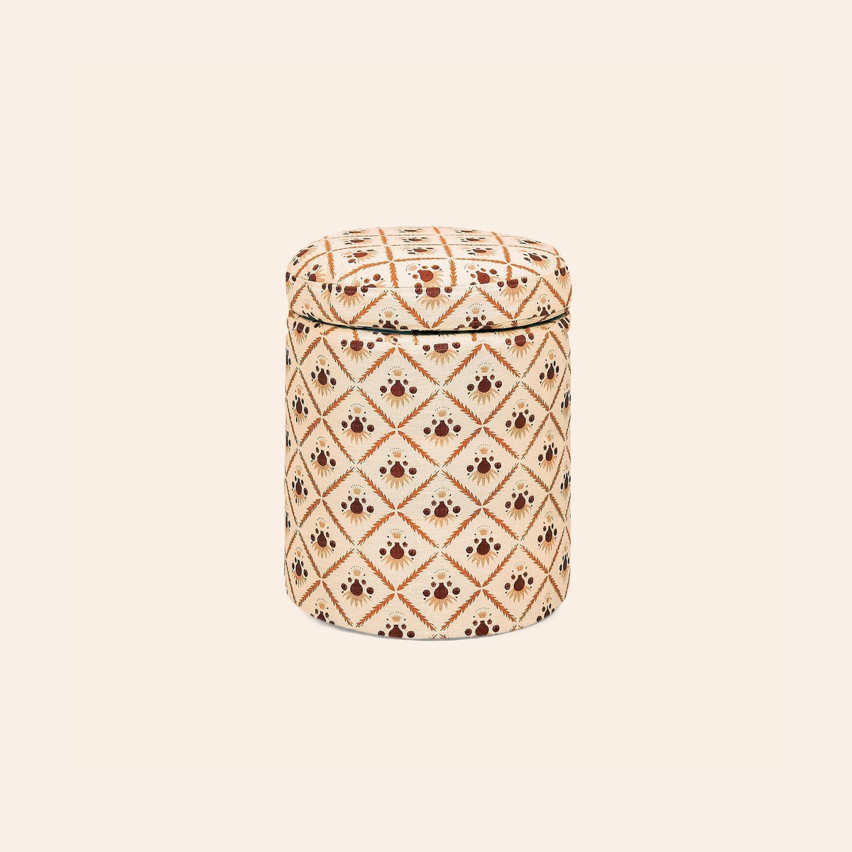 Aurora Footstool, Dusky Pink