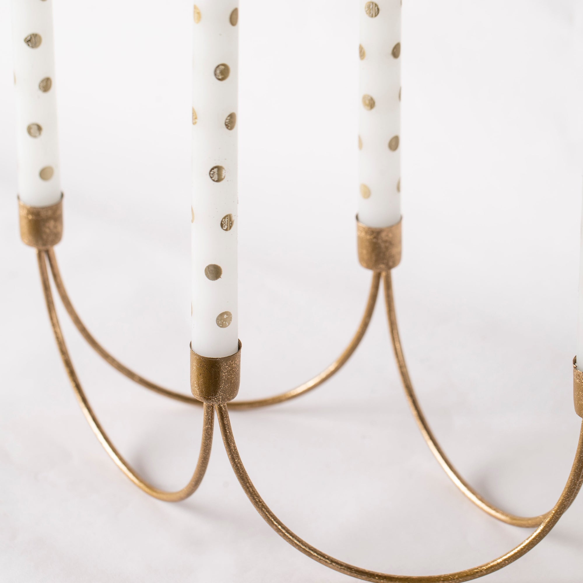 Golden Candle Holder
