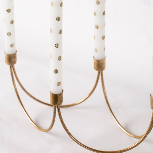 Golden Candle Holder