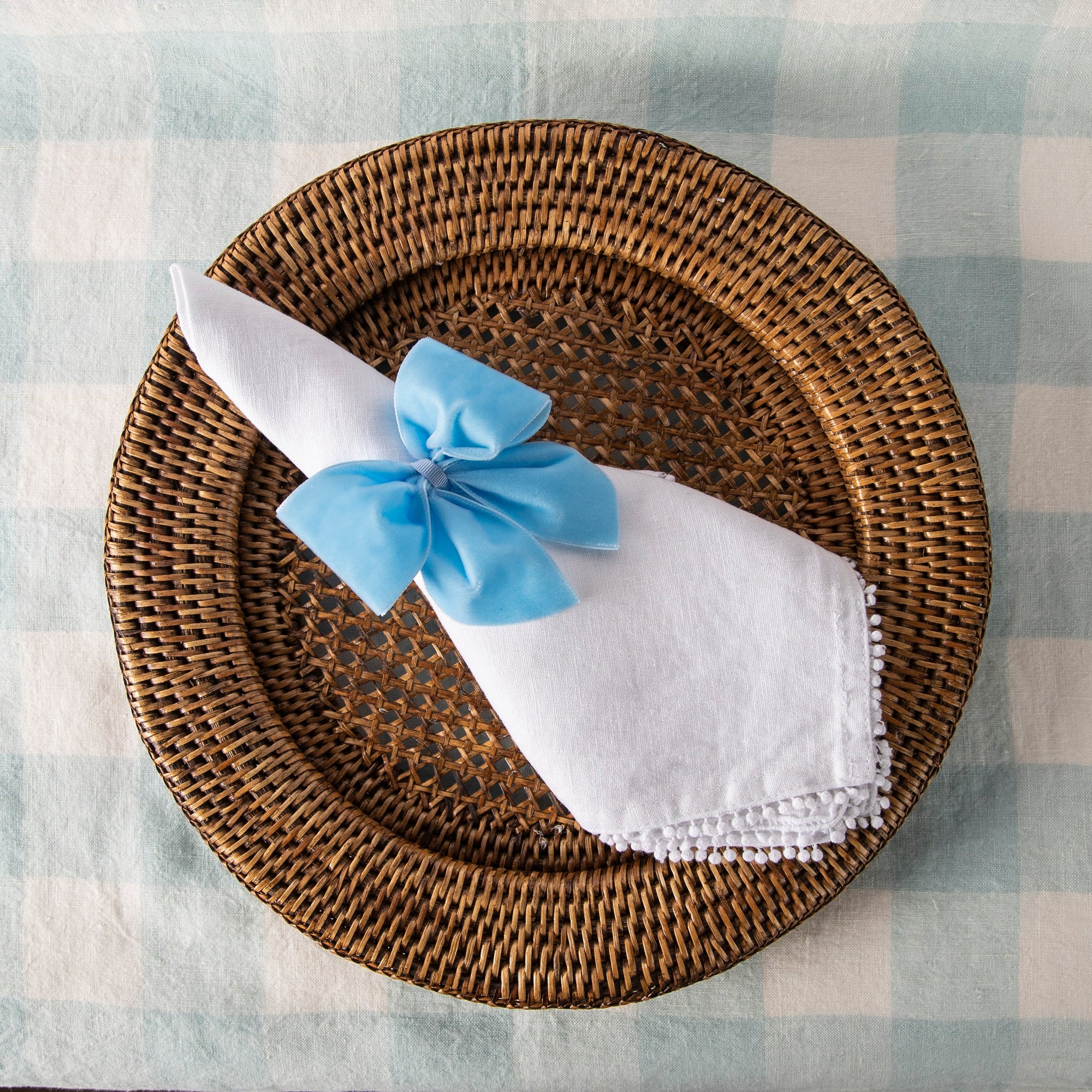 Velvet Napkin Bows - Set of Four