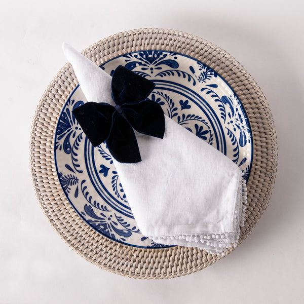 Velvet Napkin Bows - Set of Four