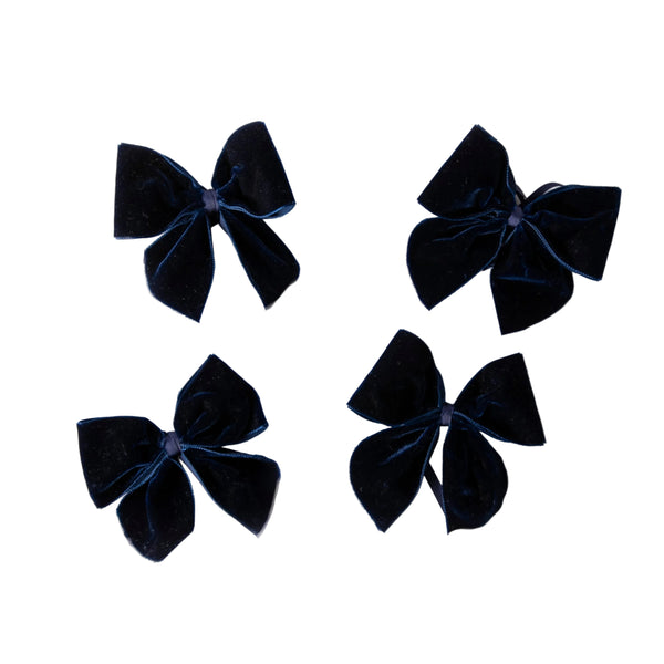 Velvet Napkin Bows - Set of Four